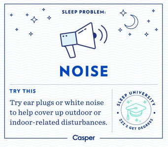 Noice influences sleep