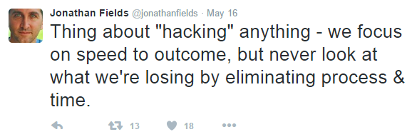 Jonathan Fields Tweet