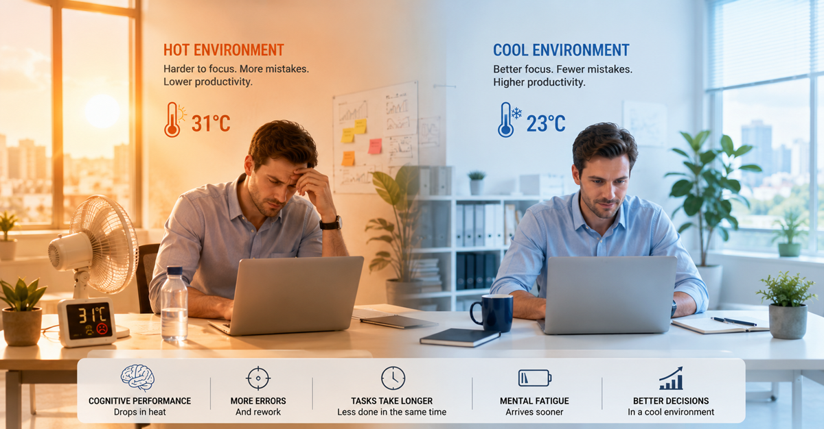 The Productivity Box: How Heat Affects your Work Performance
